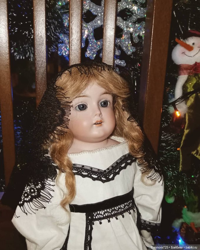 Самые любимые у ёлочки🎄✨ — Антикварные куклы Armand Marseille (AM): молд 390 (фото 8)