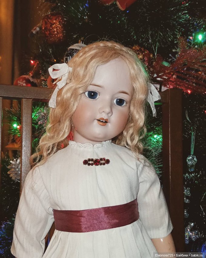 Самые любимые у ёлочки🎄✨ — Антикварные куклы Armand Marseille (AM): молд 390 (фото 6)