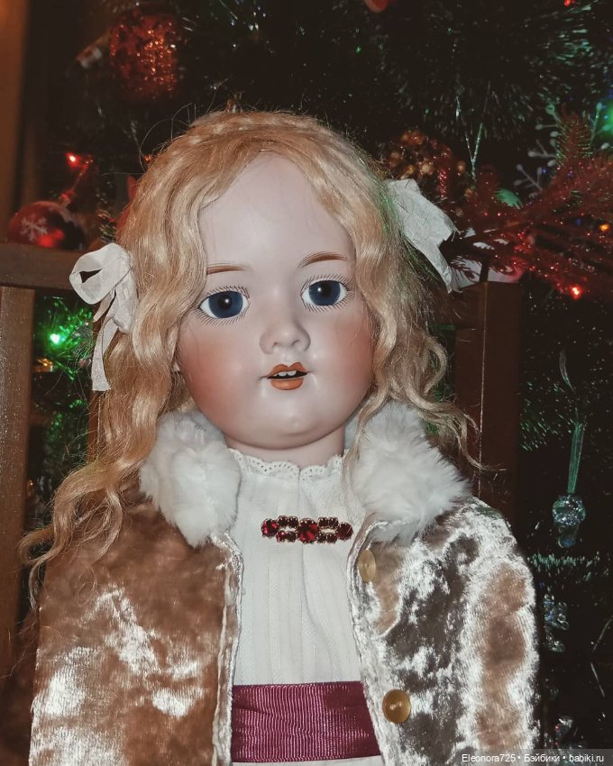 Самые любимые у ёлочки🎄✨ — Антикварные куклы Armand Marseille (AM): молд 390 (фото 5)