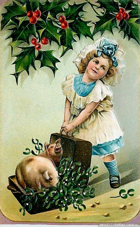 Из истории открыток с поросятами и свиньями (фото 2)