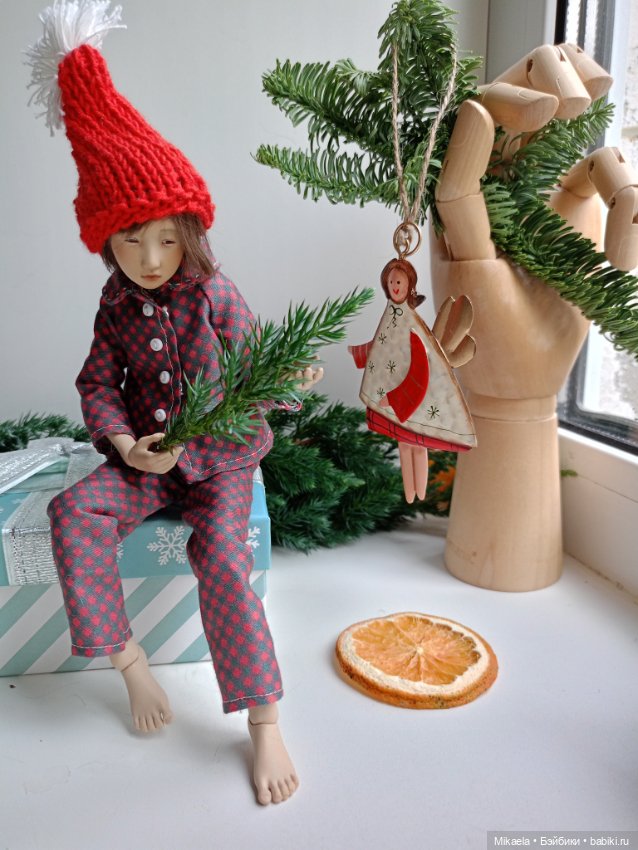 Новогоднее настроение — Домашние фото авторских кукол: личные коллекции (фото 7)