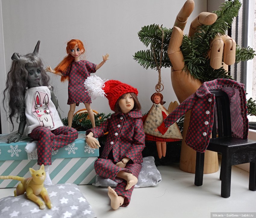Новогоднее настроение — Домашние фото авторских кукол: личные коллекции