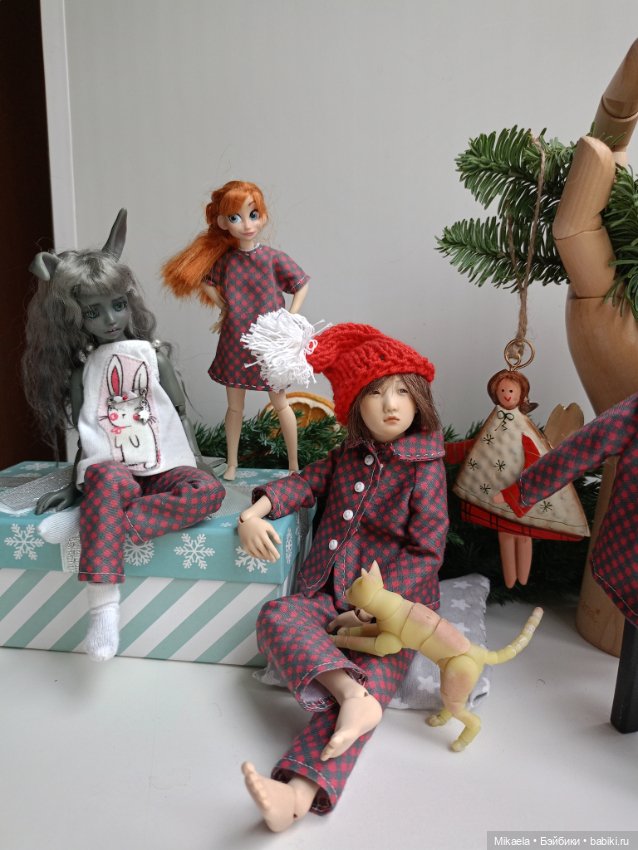 Новогоднее настроение — Домашние фото авторских кукол: личные коллекции