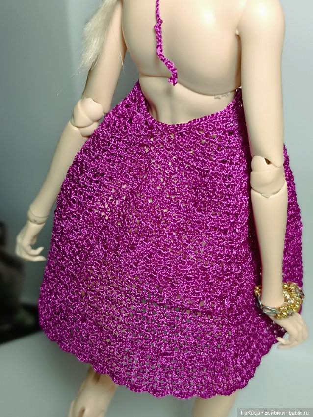 Сарафан цвета фуксии — Одежда и обувь для кукол BJD (БЖД): 1/3