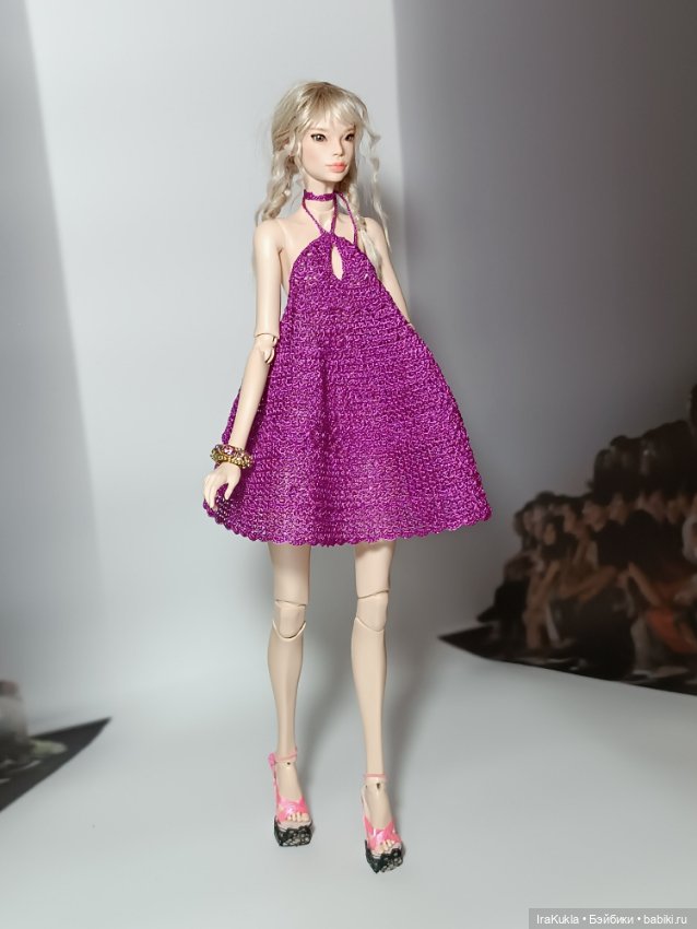 Сарафан цвета фуксии — Одежда и обувь для кукол BJD (БЖД): 1/3 (фото 5)