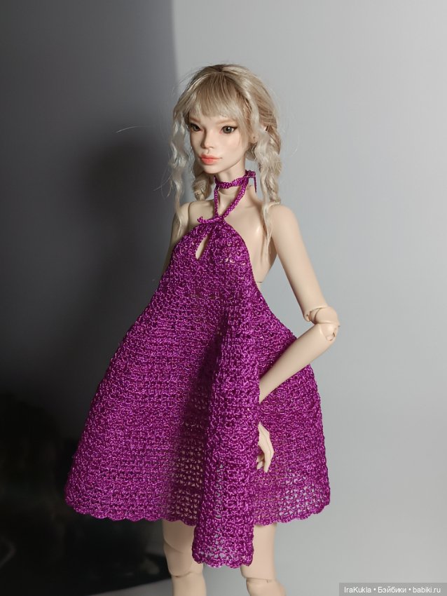Сарафан цвета фуксии — Одежда и обувь для кукол BJD (БЖД): 1/3