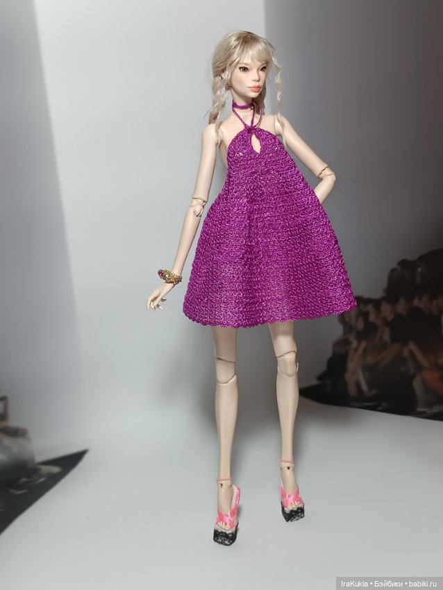 Сарафан цвета фуксии — Одежда и обувь для кукол BJD (БЖД): 1/3