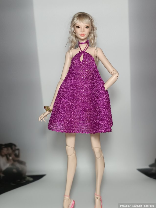 Сарафан цвета фуксии — Одежда и обувь для кукол BJD (БЖД): 1/3