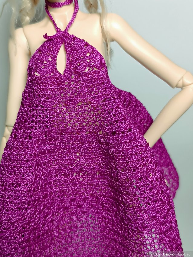 Сарафан цвета фуксии — Одежда и обувь для кукол BJD (БЖД): 1/3