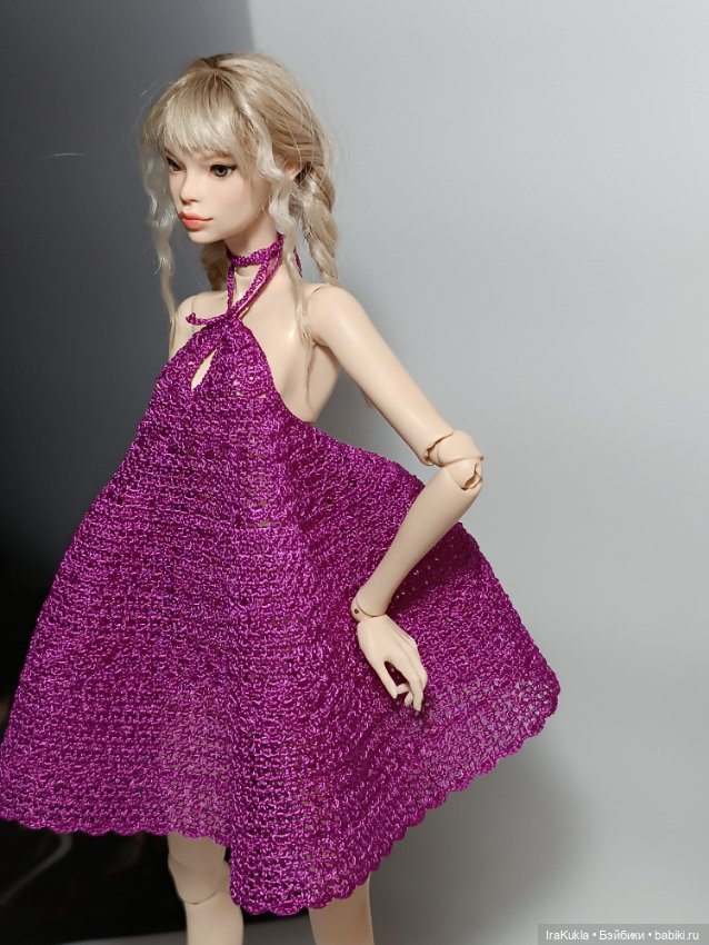 Сарафан цвета фуксии — Одежда и обувь для кукол BJD (БЖД): 1/3