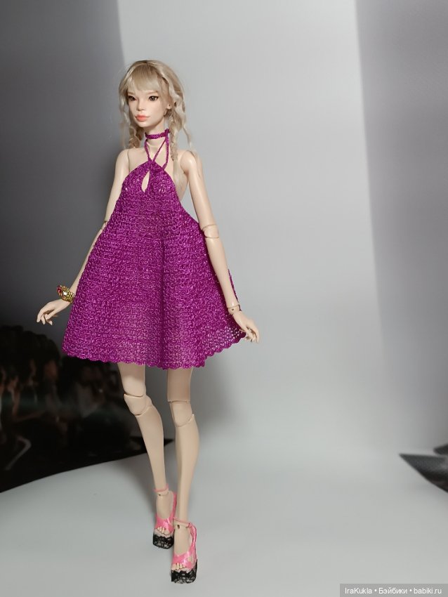 Сарафан цвета фуксии — Одежда и обувь для кукол BJD (БЖД): 1/3 (фото 4)