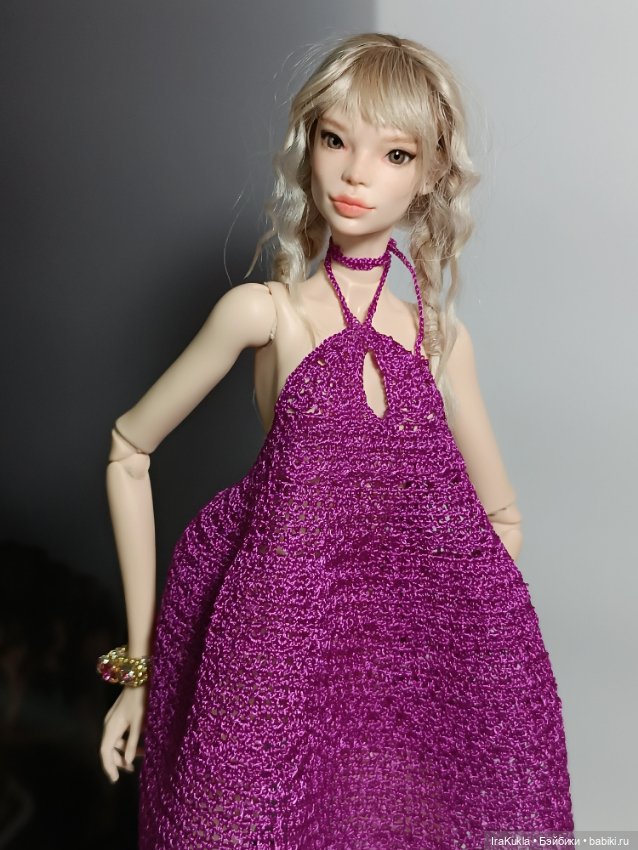 Сарафан цвета фуксии — Одежда и обувь для кукол BJD (БЖД): 1/3