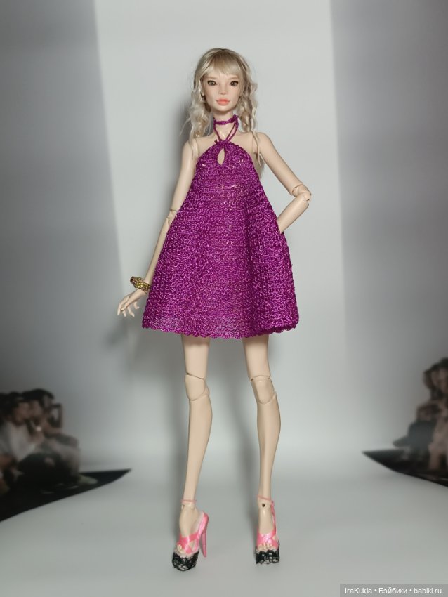 Сарафан цвета фуксии — Одежда и обувь для кукол BJD (БЖД): 1/3