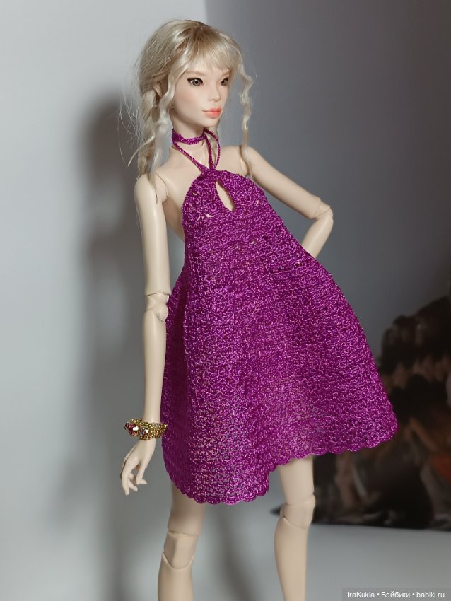 Сарафан цвета фуксии — Одежда и обувь для кукол BJD (БЖД): 1/3