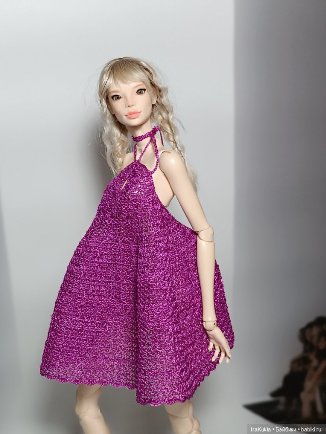 Сарафан цвета фуксии — Одежда и обувь для кукол BJD (БЖД): 1/3