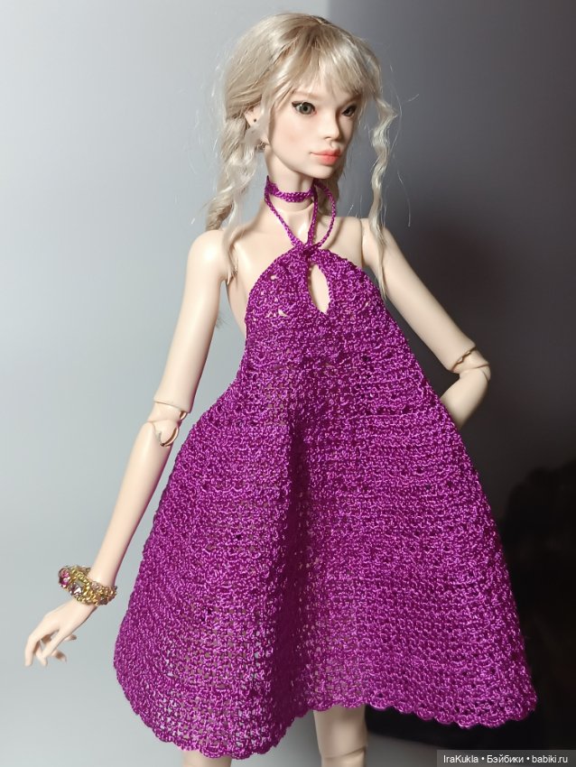 Сарафан цвета фуксии — Одежда и обувь для кукол BJD (БЖД): 1/3