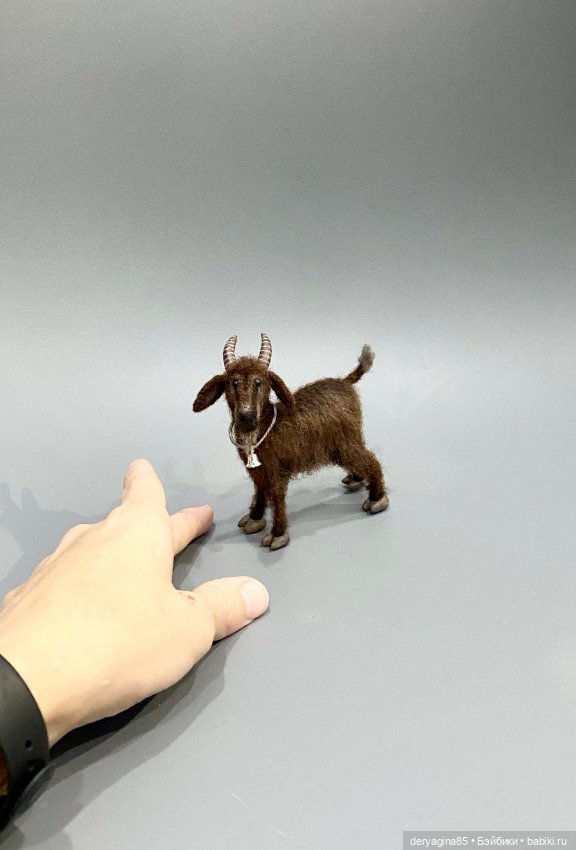 Козлик — Валяные игрушки из шерсти: сухое валяние (фото 8)