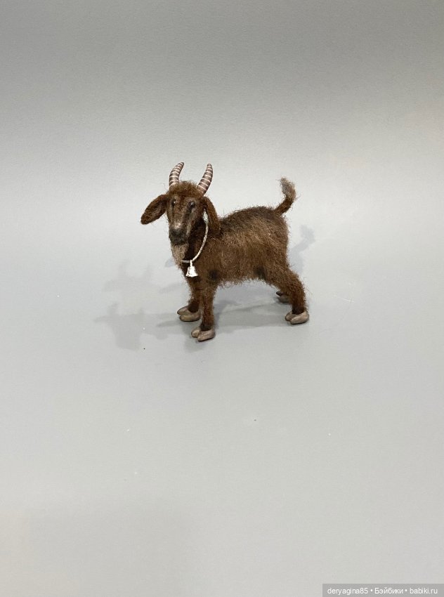 Козлик — Валяные игрушки из шерсти: сухое валяние