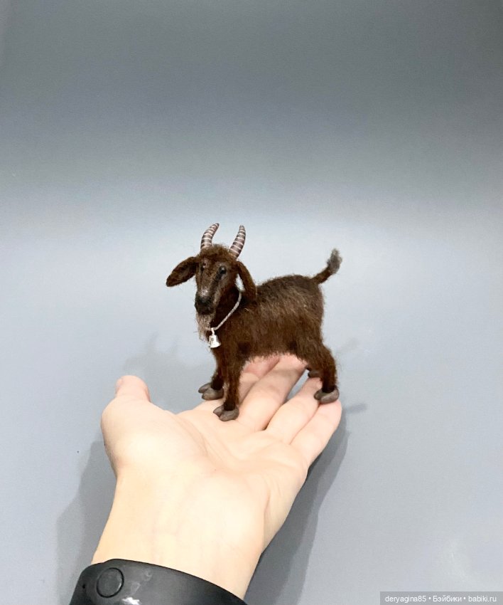 Козлик — Валяные игрушки из шерсти: сухое валяние (фото 9)