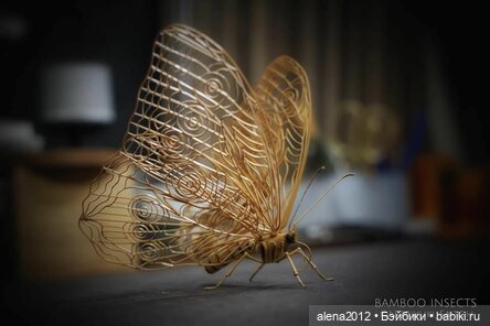 Скульптуры из бамбука Noriyuki Saitoh