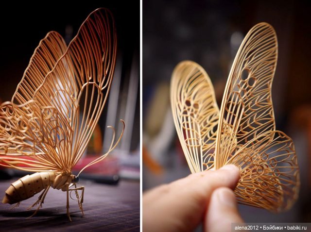 Скульптуры из бамбука Noriyuki Saitoh (фото 3)