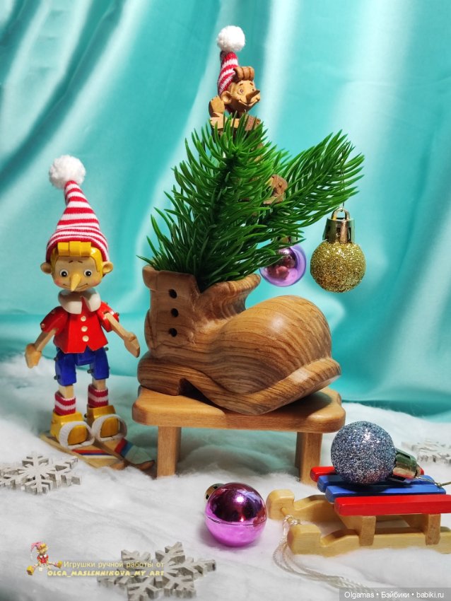Новогодний Буратинка! 🎄❄ — Авторские игрушки из дерева: резьба (фото 2)