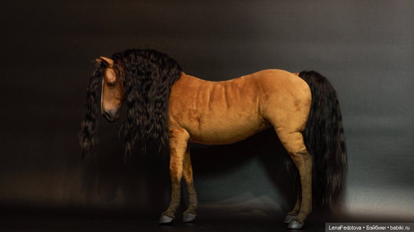 Коричневая лошадка 27 см в холке (фото 7)