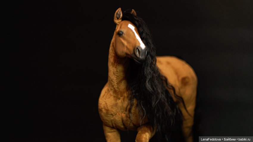 Коричневая лошадка 27 см в холке (фото 10)