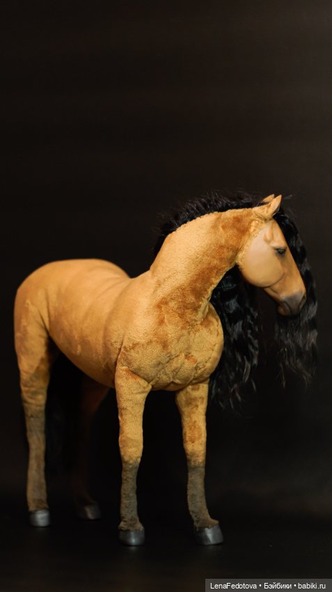 Коричневая лошадка 27 см в холке (фото 5)