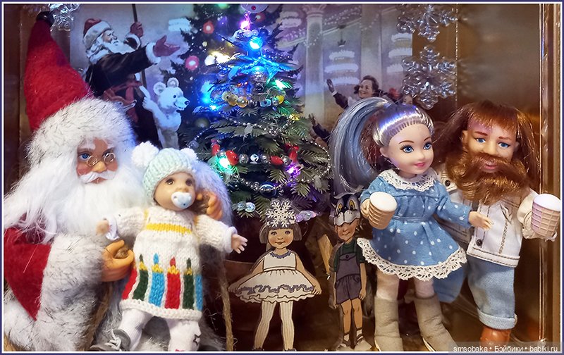 Первая "ёлка" Ирочки с папой и мамой