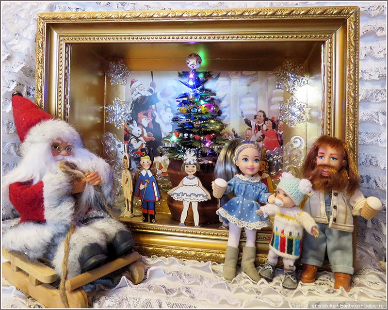 Первая "ёлка" Ирочки с папой и мамой (фото 10)