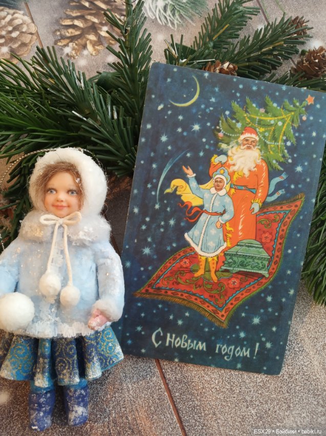 Советские новогодние открытки 1950-1960-х годов