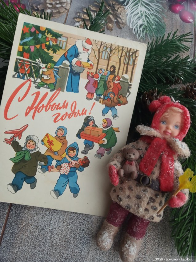 Советские новогодние открытки 1950-1960-х годов