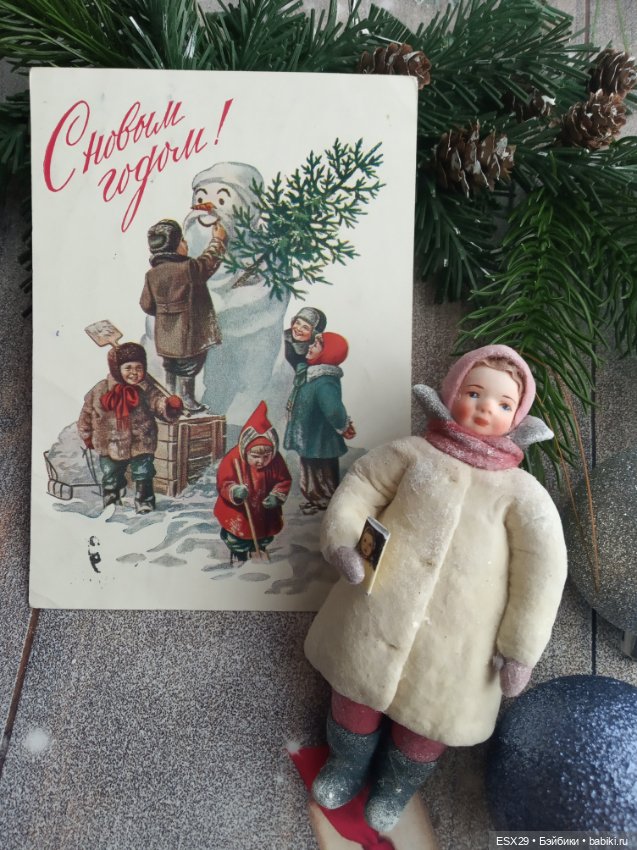Советские новогодние открытки 1950-1960-х годов