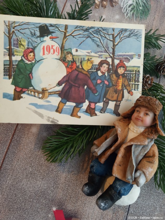 Советские новогодние открытки 1950-1960-х годов