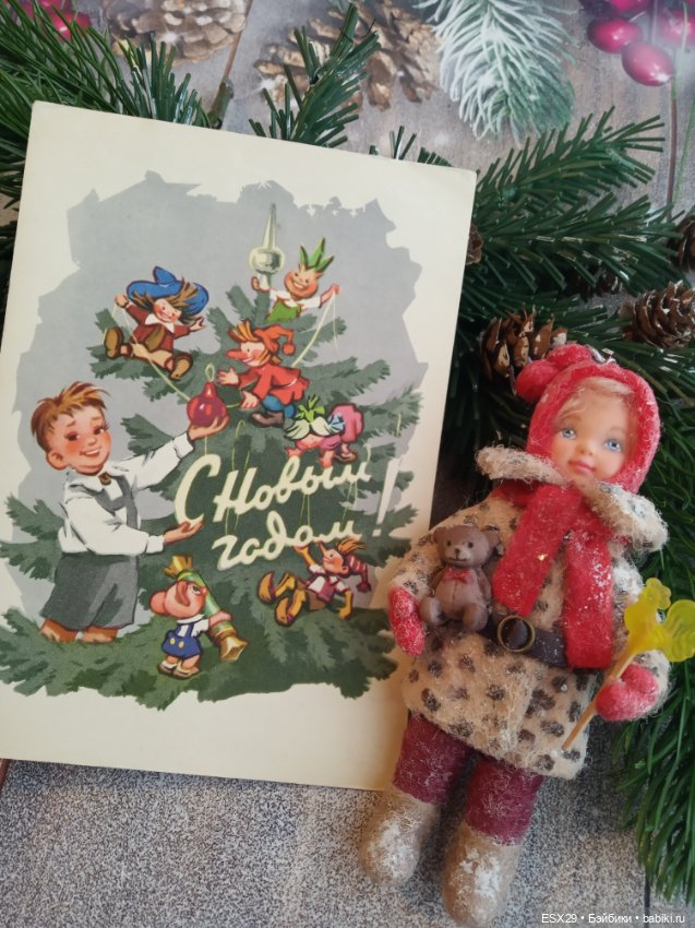 Советские новогодние открытки 1950-1960-х годов