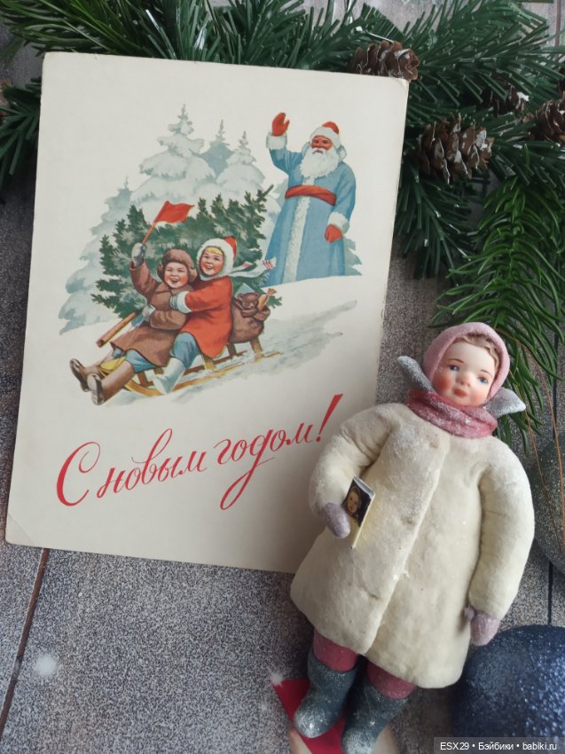 Советские новогодние открытки 1950-1960-х годов