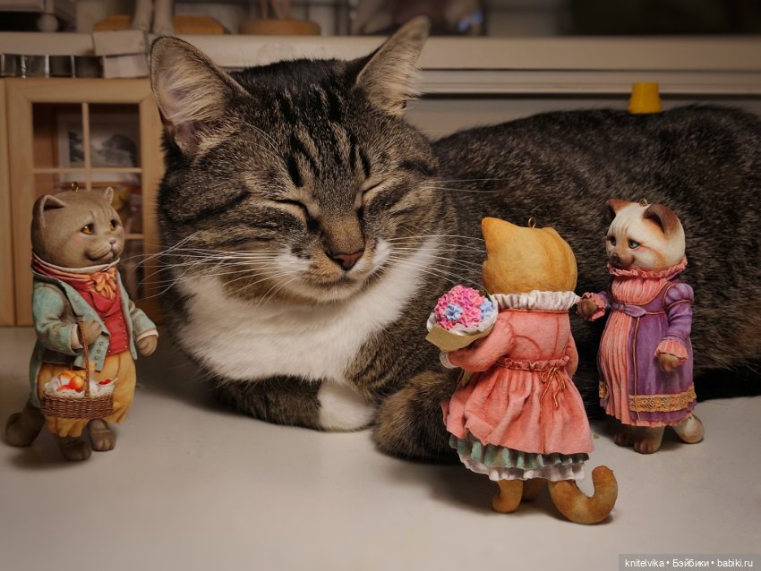 Романтические истории — Ватные игрушки на елку: ретро