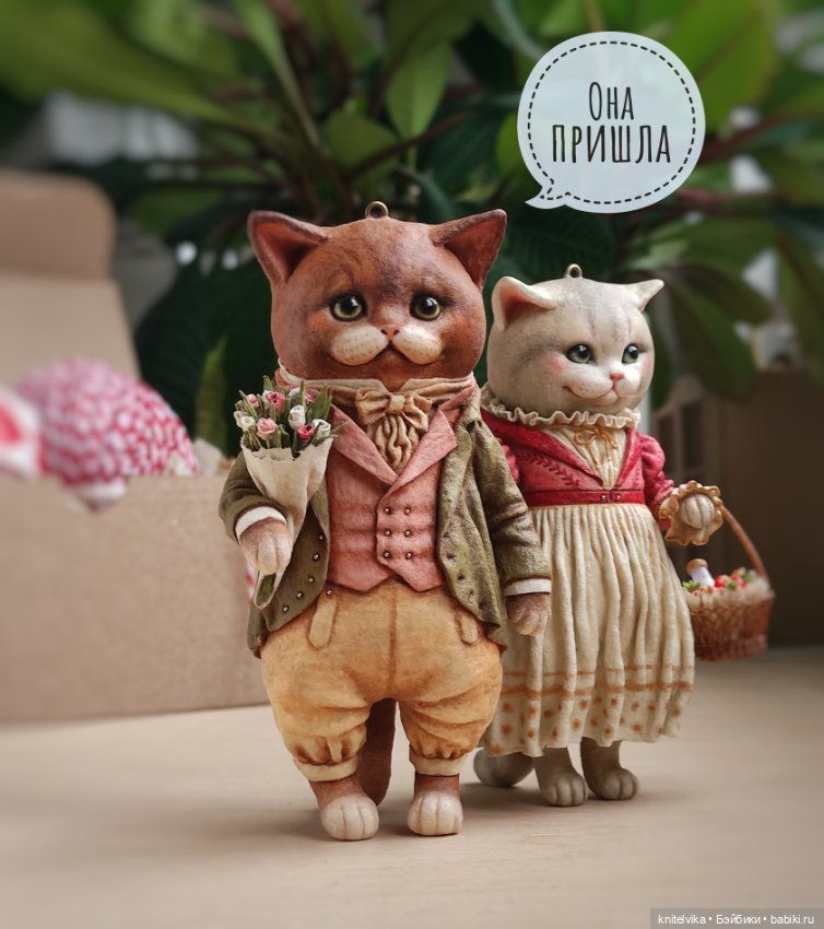 Романтические истории — Ватные игрушки на елку: ретро (фото 3)