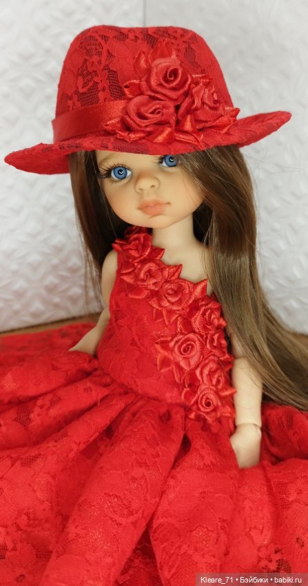 Платье "красная роза ' — Куклы Paola Reina (Паола Рейна): новинки (фото 3)