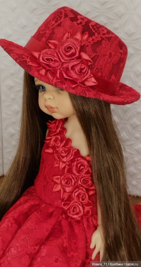 Платье "красная роза ' — Куклы Paola Reina (Паола Рейна): новинки (фото 6)