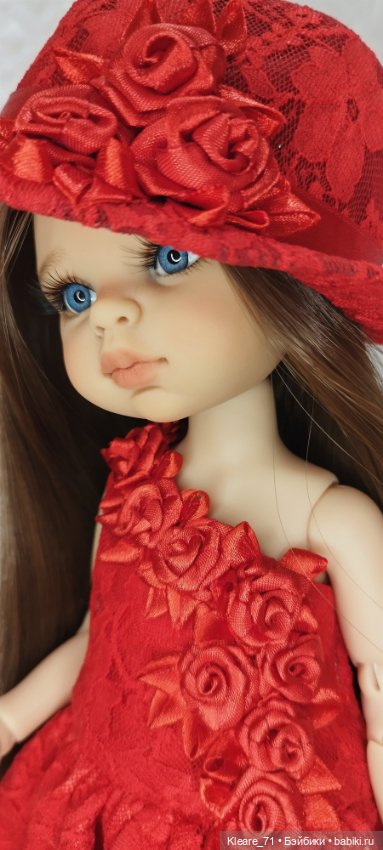 Платье "красная роза ' — Куклы Paola Reina (Паола Рейна): новинки