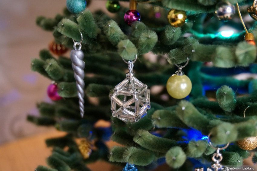 Новогодняя ёлочка из синельной проволоки (фото 8)