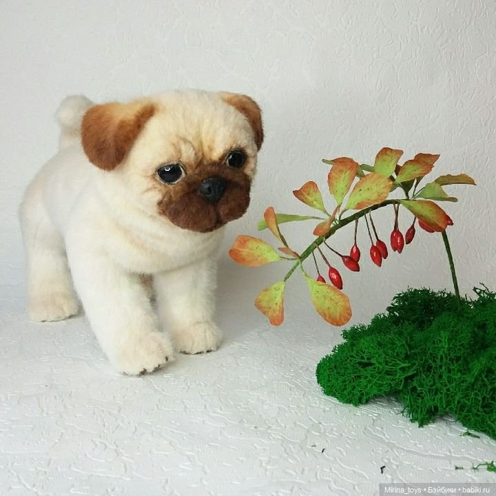 Мопсик — Авторские мишки Тедди и друзья: фото (фото 6)