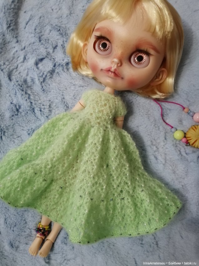 💚🌸Платье "ВЕСНА"🌸💚 — Одежда и обувь для кукол своими руками: фото (фото 5)