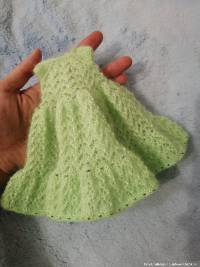 💚🌸Платье "ВЕСНА"🌸💚 — Одежда и обувь для кукол своими руками: фото (фото 7)