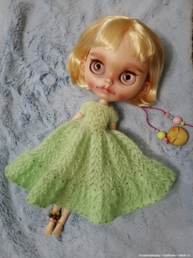 💚🌸Платье "ВЕСНА"🌸💚 — Одежда и обувь для кукол своими руками: фото (фото 4)