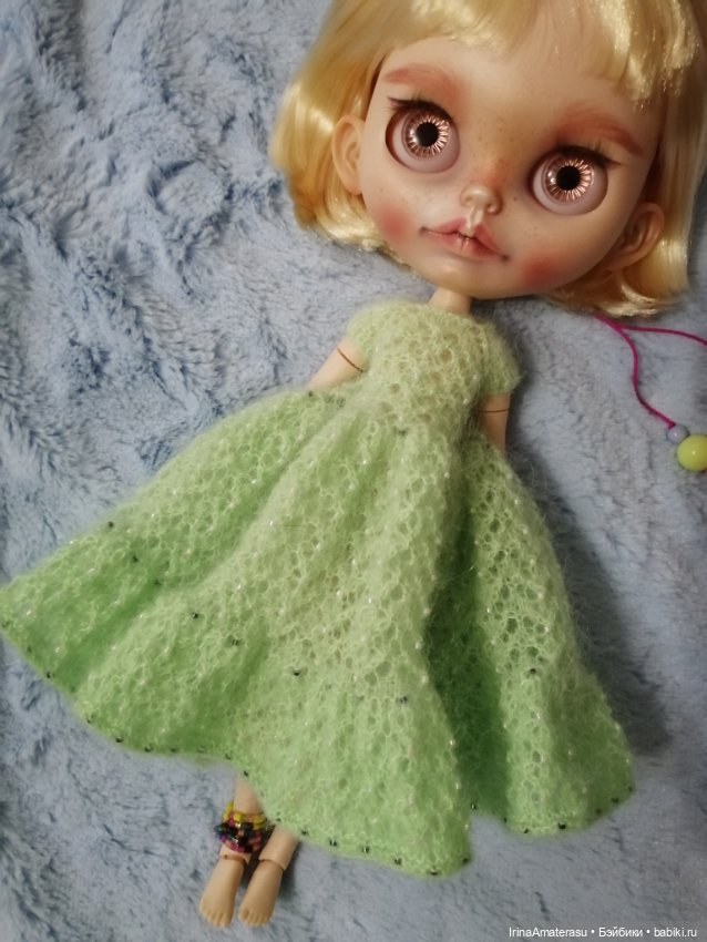 💚🌸Платье "ВЕСНА"🌸💚 — Одежда и обувь для кукол своими руками: фото (фото 3)