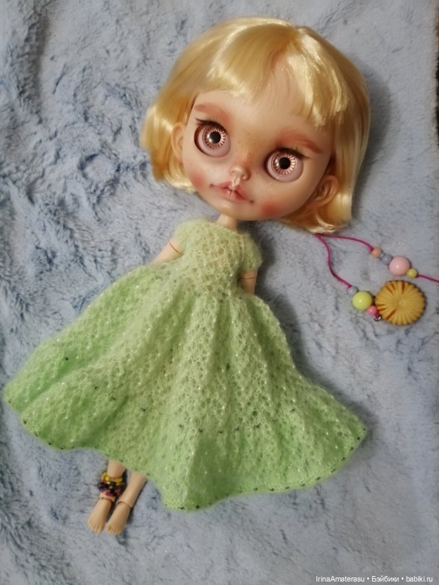 💚🌸Платье "ВЕСНА"🌸💚 — Одежда и обувь для кукол своими руками: фото (фото 6)