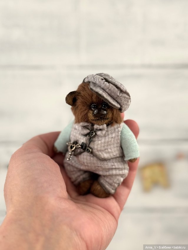 Тедди мишка Афоня — Авторские мишки Тедди и друзья: фото (фото 2)